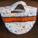 Crocheted Harvest Recycled Tote Bag