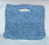 Crocheted Denim Rag Bag Denim Bag Pic