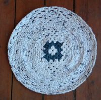 Recycled Plastic Motif Rug Round Motif Rug