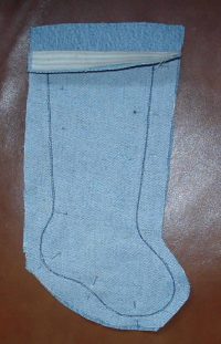 Denim Christmas Stocking JeanStocking4