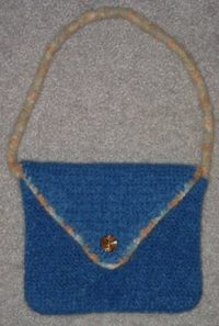 Felted Blue Handbag