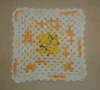 Sunshine Dishcloth with Scrubbie Sunshine Dishcloth 2