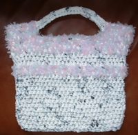 Recycled Fun Fur Tote Bag