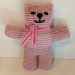 Pink Crocheted Teddy Bear